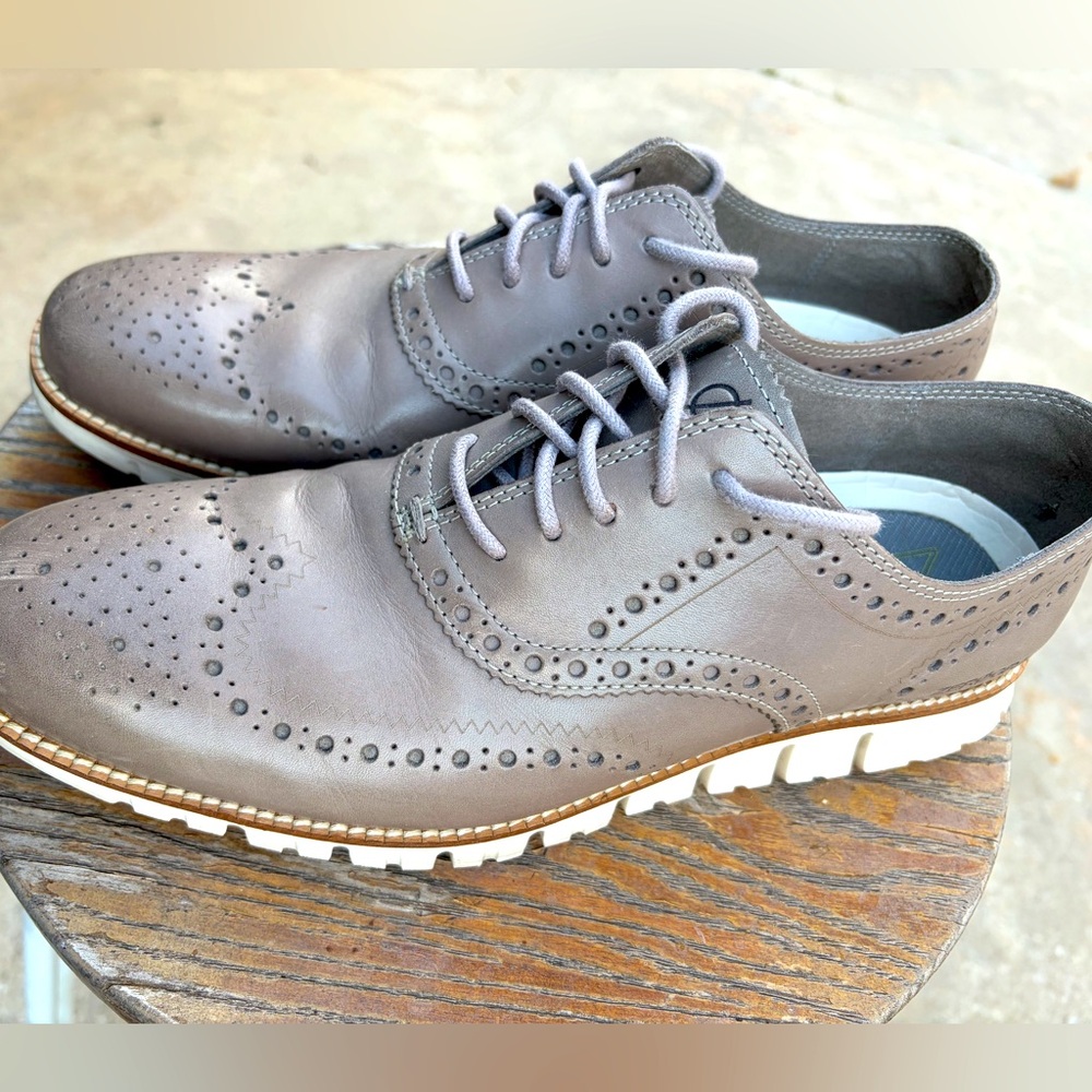 Cole Haan Zerogrand Men's Wingtip Oxford Leather Shoes C25007 Ironstone men’s 9
